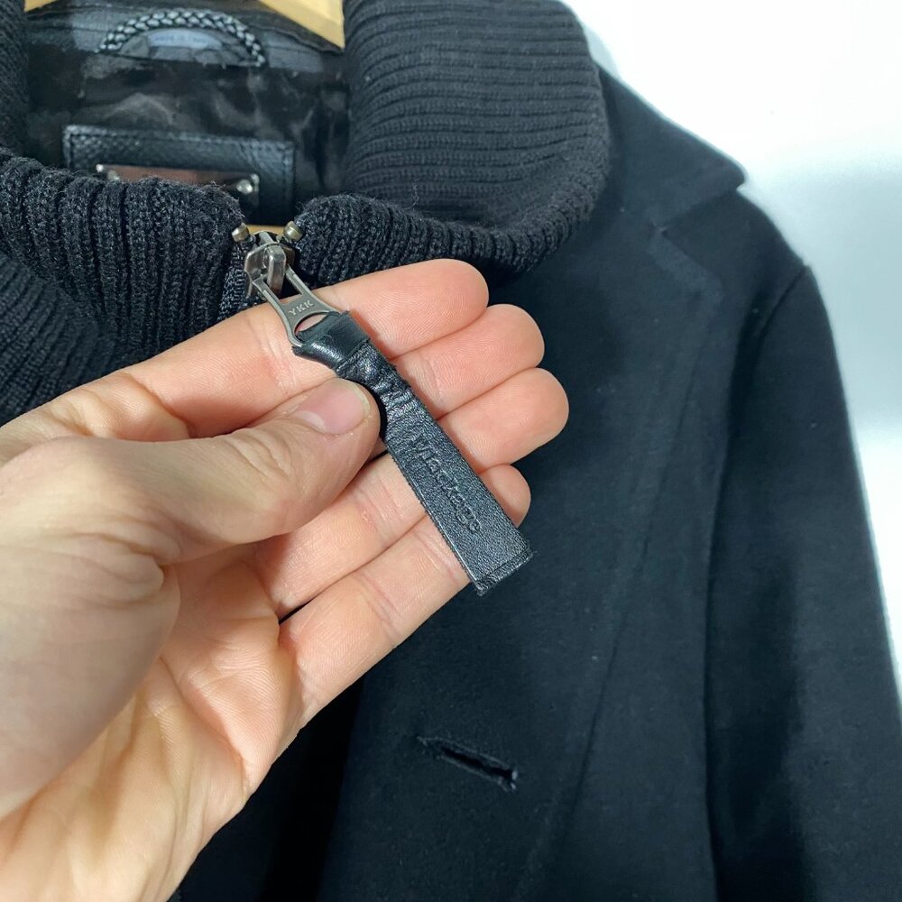 Mackage for Holt Renfrew 2-in-1 Convertible Wool Long Coat mens size Size 42 - Picture 8 of 10